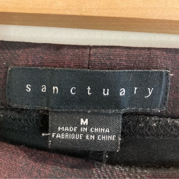 SANCTUARY  Sz M Runway Plaid Pull On Faux Pockets Leggings by Anthropologie - Picture 5 of 12